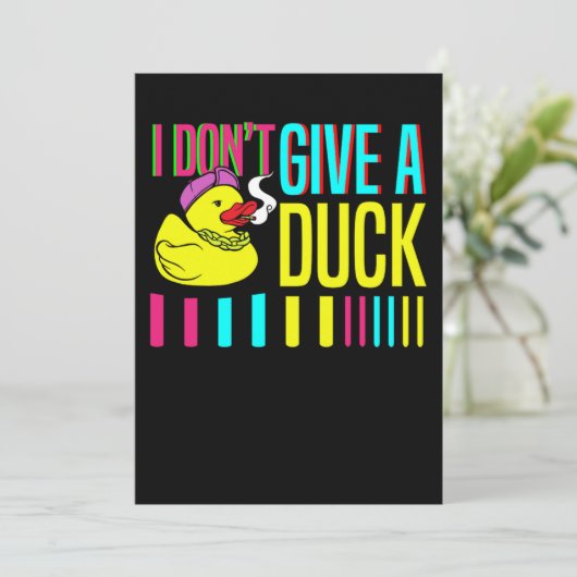 04.Rubber duck for a Duck Lovers Save The Date (Stehend Vorderseite)