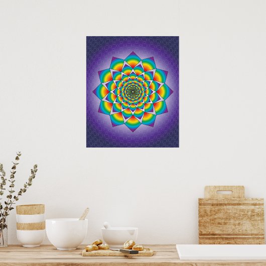 04 SCHWIMMPLÄTZE MANDALA POSTER (Küche)