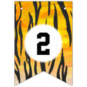 04 von 12 Tiger Themed Party Bunting Wimpelkette (Erste Fahne)