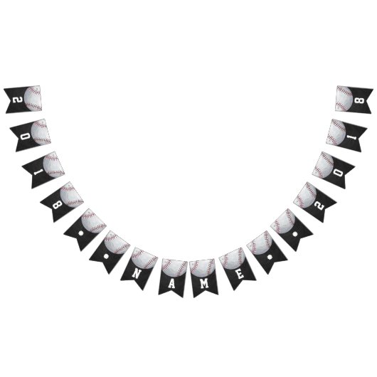 04of12 Baseball Themed Party Bunting Wimpelkette (Alle)