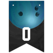 04of12 Bowling Ball Themed Party Custom Wimpelkette (Zweite Fahne)