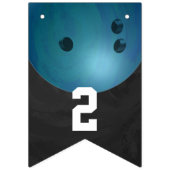 04of12 Bowling Ball Themed Party Custom Wimpelkette (Erste Fahne)