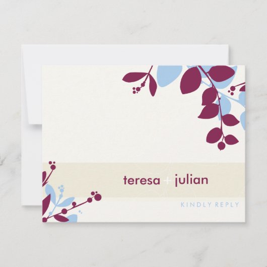 051-Tonya:: UAWG REPLY FLAT CARD RSVP Karte (Vorderseite)