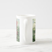 0536 BurgunderHollyhocks Porzellantasse (Rückseite)