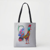 055 - Rooster Tote Bag Tasche (Vorderseite)