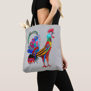 055 - Rooster Tote Bag Tasche