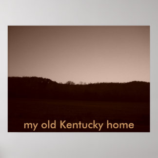 057, meine alte Kentucky Zuhause Poster