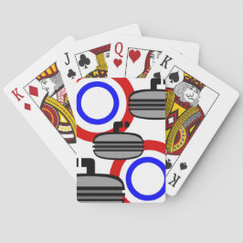 059 CURLING SPORTS BLACK RED ROYAL BLUE WHITE RECR SPIELKARTEN