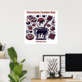 05.02. Schokolade Fondue Day Poster (Heimbüro)