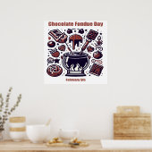 05.02. Schokolade Fondue Day Poster (Küche)