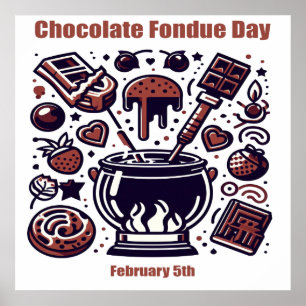 05.02. Schokolade Fondue Day Poster