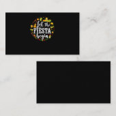 05.Cinco de Mayo Let The Fiesta Begin Margarita Co Visitenkarte (Vorne/Hinten)