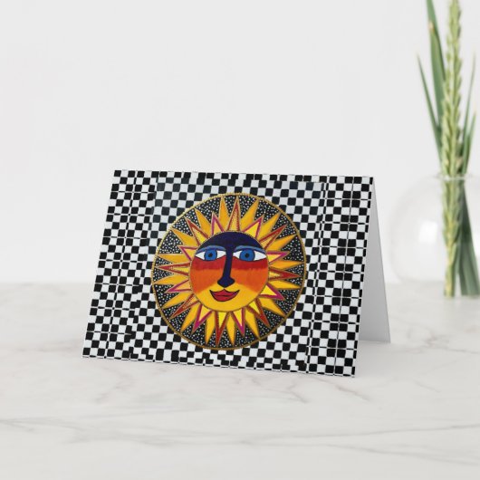 05 - Grußkarte zum Geburtstag Soleil Karte (Vorderseite)