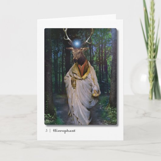 05 Hierophant Tarot Grußkarte Karte (Vorderseite)