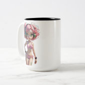 05A Dollz von: Svace - Serie 01 Zweifarbige Tasse (Vorderseite Links)