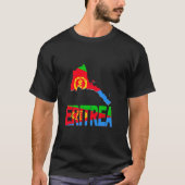 06256 Eritrea Map Eritrean Flag Africa T-Shirt (Vorderseite)