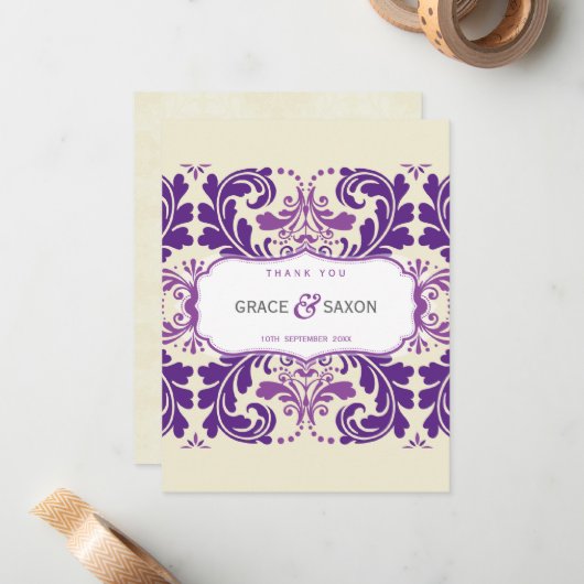 064 Enna :: DANKE IHNEN NOTE 1 - clever Mitteilungskarte (Vorderseite/Rückseite Beispiel)