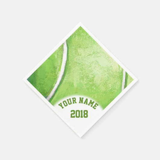 06.12 Grüne Tennis ThemenNapkins Serviette (Ecke)