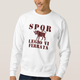 06 Julius Cäsar 6. Ferrata römisches Legions-Kle Sweatshirt