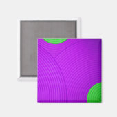 06 Magnet "Grüne und Lila Kreise" (Vorderseite/Rückseite)