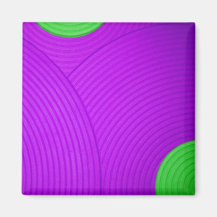 06 Magnet "Grüne und Lila Kreise"