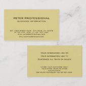 06 Moderne Berufliche Visitenkarte und gelb (Vorne/Hinten)