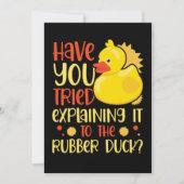 06.Rubber duck for a Duck Lovers Save The Date (Vorderseite)