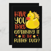 06.Rubber duck for a Duck Lovers Save The Date (Vorne/Hinten)