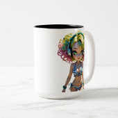 06A Dollz von: Svace - Serie 01 Zweifarbige Tasse (VorderseiteRechts)