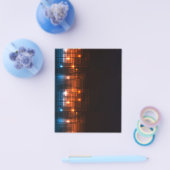 06e3961e3 SCHWARZER HINTERGRUND BLAUE ORANGE DIGIT Flyer (Einzeln)