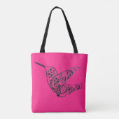 071 - Rosa Red Hummingbird Tote Bag Tasche (Rückseite)