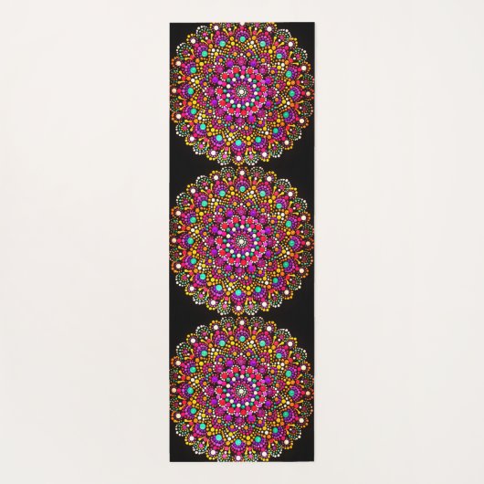 073 - Knitting Mandala Yoga Mat Yogamatte (Rückseite)