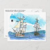 (073) Lady Nelson & WindwardBound Sailboats Postkarte (Vorne/Hinten)