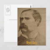 074, Wyatt Earp Postkarte (Vorne/Hinten)