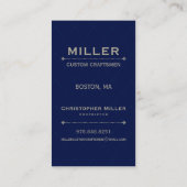 075 Andrea :: BUSINESS CARD :: schlicht smart v4 Visitenkarte (Rückseite)