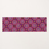 078 - Pink Pattern Mandala Yoga Mat Yogamatte (Rückseite (Horizontal))