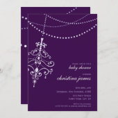 078Drusilla:: BABYPARTY LÄDT: EIN: Leuchter Einladung (Vorne/Hinten)