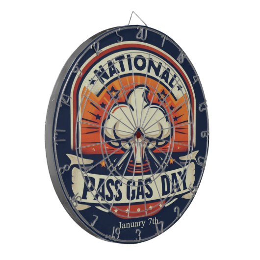 07.01. National Pass Gas Day Dartscheibe (Vorderseite Links)