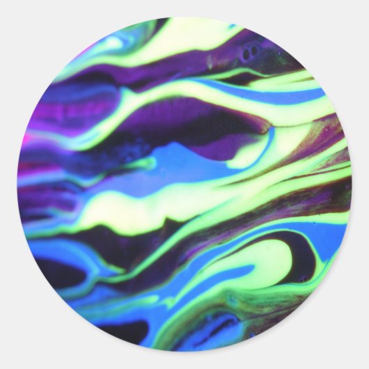 #07 "Cosmic Star Beings" Phantasmagoria Serie Runder Aufkleber (Vorderseite)