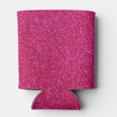 07 Hot-Pink-Glitzer Druckschimmern Glitzern Dosenkühler (Rückseite)