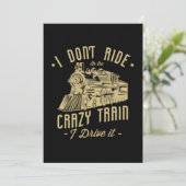 07.I fahre nicht auf dem verrückten Zug, den ich f Save The Date (Stehend Vorderseite)