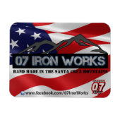 07 Iron Works "Old Glory" Gregg Racing Magnet (Horizontal)