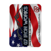 07 Iron Works "Old Glory" Gregg Racing Magnet (Vertikal)