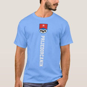 07 Vorläufige bosnischen Flagge Nachname Coat of A T-Shirt