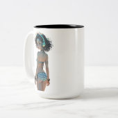 07A Dollz von: Svace - Serie 01 Zweifarbige Tasse (Vorderseite Links)