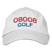 08008 GOLFHAT BESTICKTE BASEBALLKAPPE (Vorderseite)