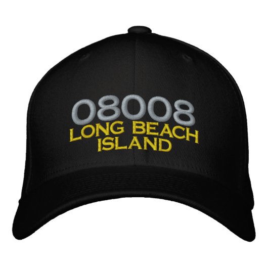 08008 HAT LANGE STRANDINSEL GAP BESTICKTE BASEBALLKAPPE (Vorderseite)
