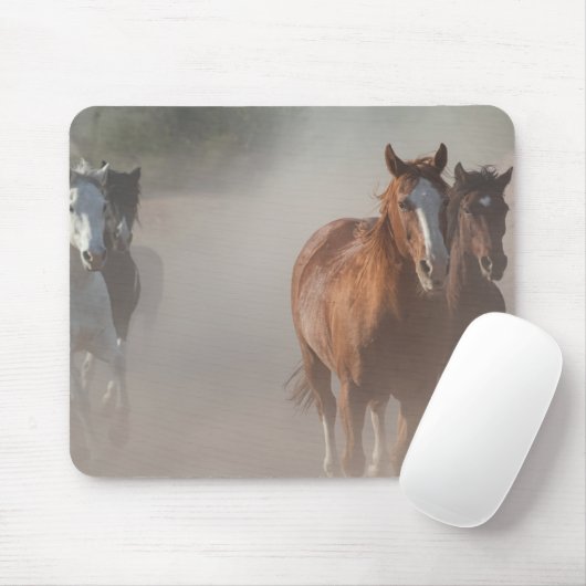 0800-Wild Mustangs Running Mousepad (Mit Mouse)