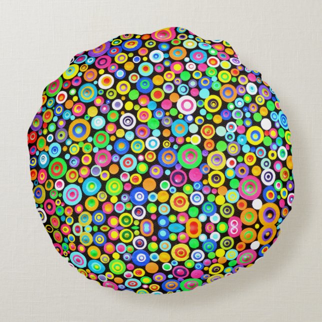 080 - Rundkissen Rundes Kissen (Rückseite)