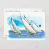 (081) Dhow Sailboat Races Postkarte (Vorne/Hinten)